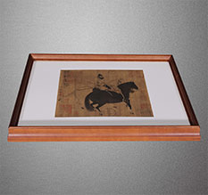 万柏林书画装裱配框服务案例